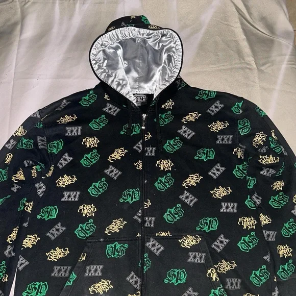 Rare Y2K 00s SouthPole All Over Print Full Zip Hoodie - Picture 3 of 5